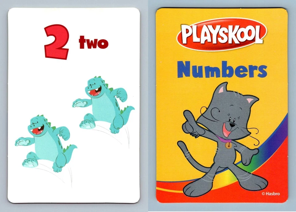 2 / Two Dinosaurs - Numbers Math Pre K-K Flash Card - Image 1 of 1