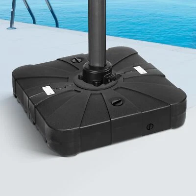 Base de paraguas con ruedas arena (410 libras)/agua (220 libras) llena de alta resistencia Foto 1 de 4