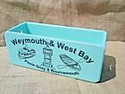 SALE PRICE!! Gorgeous pastel painted "WEYMOUTH & WEST BAY" storage crate/box.