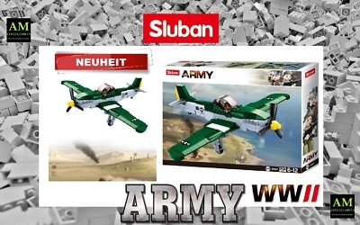Sluban WWII Construction Set - American Fighter Aircraft - M38-B0857 - Army II - - Image 1 of 3