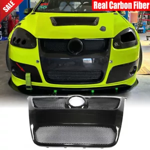 Carbon Fiber Front Bumper Kidney Grill For Volkswagen Golf 5 GTI MK5 2005-2008 - Picture 1 of 13