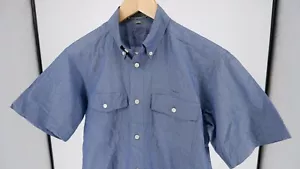 Issey Miyake IM product design studio Japan blue indigo railroad work shirt M - Picture 1 of 12