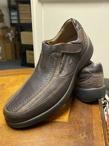 Men's Deer Tracks Brown Leather D2003 Travelers Sz 9M Diabetic approved - Picture 1 of 10
