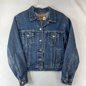 Levis Jacket Adult M Blue Denim Jean Trucker Button Pockets Casual Womens - Bild 1 von 11