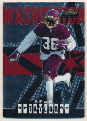 SEAN TAYLOR 2004 TOPPS FINEST #65 RC ROOKIE CARD WASHINGTON REDSKINS MINT SP - Image 1 of 2