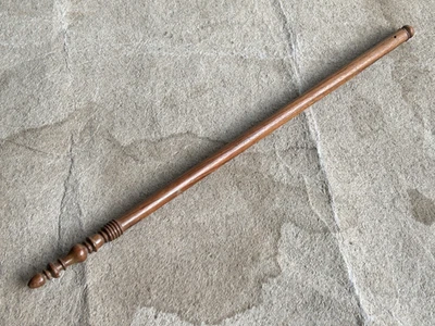 PALO MÁGICO ANTIGUO VINTAGE HECHO A MANO PÁTINA ANTIGUA MADERA HINDUISMO NEGRO/TÁNTRICO Foto 1 de 4