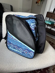 Transpack Skate Bag Blue Aztec Pattern - Picture 1 of 6