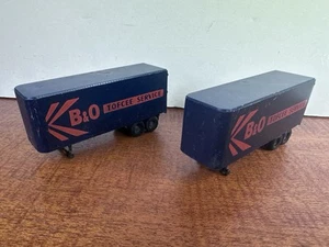 DOS remolques escala HO 24' - B&O Tofcee Service Baltimore y Ohio - Imagen 1 de 4