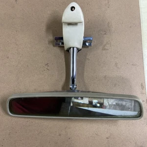 1967 Cadillac GM Rear View Mirror OEM 9711617 With White Visor Clip Cover Boot - Picture 1 of 10