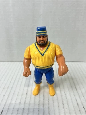 Figura de acción Hasbro Akeem WWF años 90 Titan Sports 5" juguete de lucha libre Z6 Foto 1 de 3