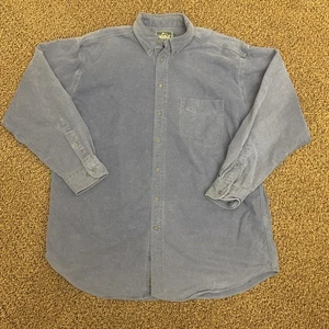 Vintage Woolrich Flanell Herren L Heavy Navy Blau Langarm Button Down Outdoor - Bild 1 von 11