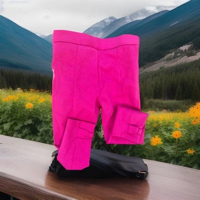 Pantalones informales de cintura elástica rosa caliente talla 4 de Janie and Jack para niñas Foto 1 de 4