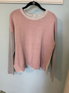 Rachel Zoe Women’s Colorblock Sweater L - Picture 1 of 4