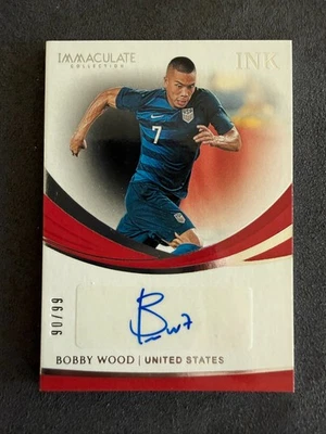 2018-19 Panini Immaculate Collection - Ink Bobby Wood #I-BW /99 - Image 1 of 2