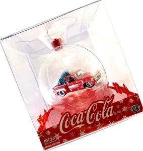 1/64 M2 1974 CHEVROLET SILVERADO C-10 COCA-COLA FLEETSIDE CHRISTMAS ORNAMENT RED - Picture 1 of 10
