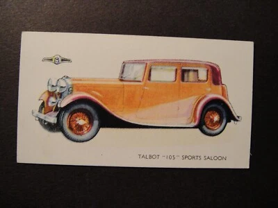 GALLAHER VINTAGE VETERAN MOTOR CARS #11 TALBOT 105 SPORTS SALOON - Image 1 of 2