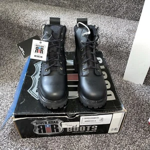 River Road Side Highway  Zip Men's Boots Size 7 - Foto 1 di 13