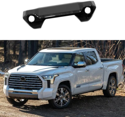 Cubierta de manija de puerta trasera negra brillante para TOYOTA TUNDRA 22-25 (con cámara y LED abierto) Foto 1 de 4