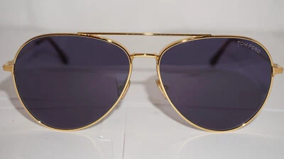 Новые солнцезащитные очки TOM FORD DASHEL-02 золотисто-синие TF996 30V 62 145 - Изображение 1 из 4