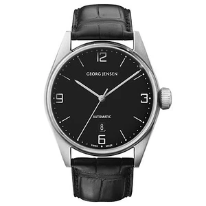 Georg Jensen 42mm Automatic Watch. Black dial - Delta Classic - Picture 1 of 1