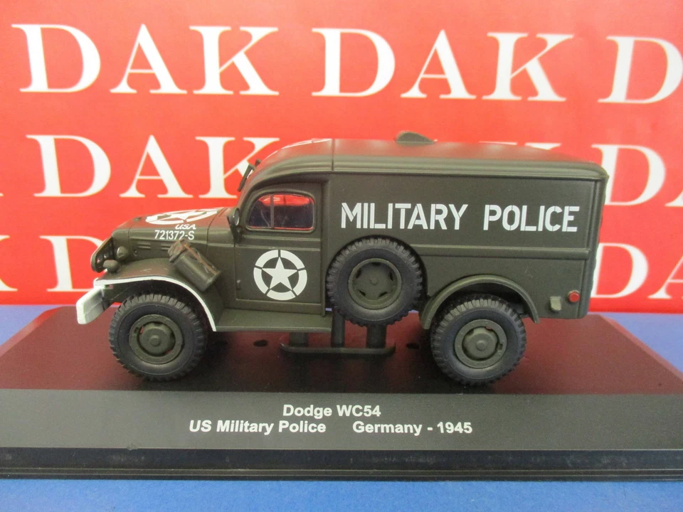 Die cast 1/43 Modellino Furgone Dodge WC54 US Military Police Germany 1945 - Immagine 1 di 4