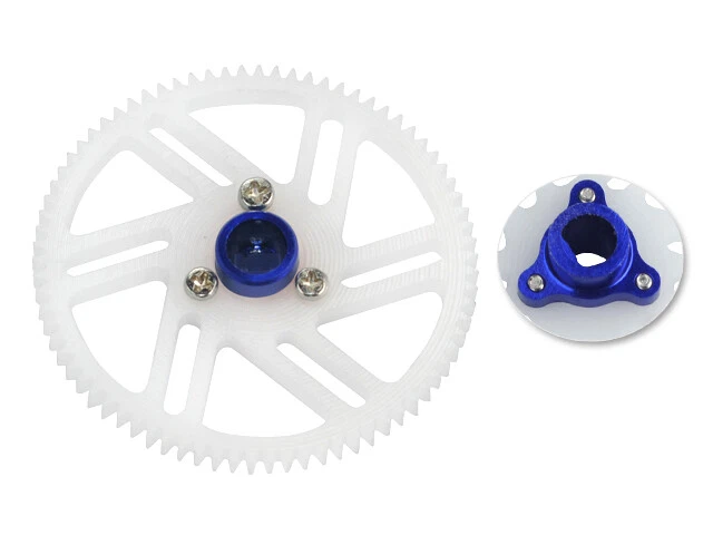 Engranaje principal Microheli CNC Delrin con juego de bujes (AZUL/PÚRPURA) - T-REX 150 DFC/150 X Foto 1 de 1