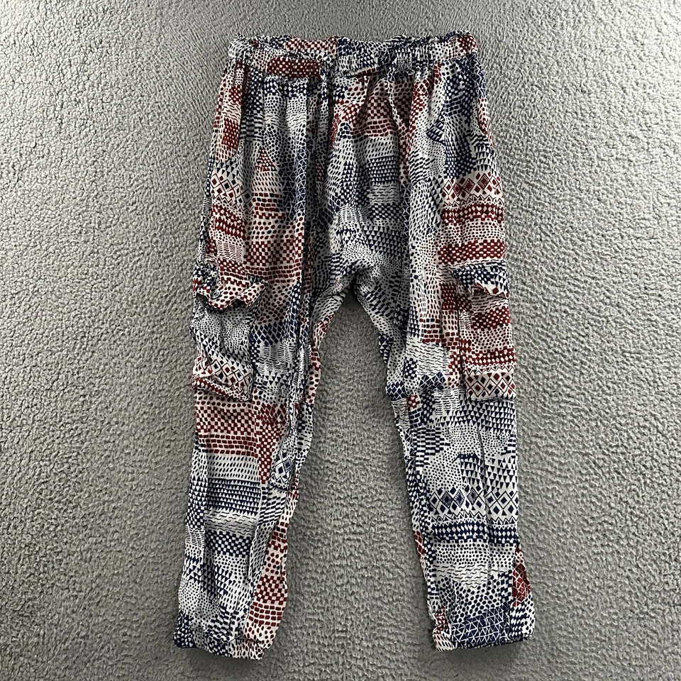 Pantalones para mujer Hei Hei Anthropologie multicolor XS cargo recortados jogger viscosa Foto 1 de 4
