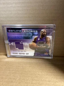 Vince Carter G/F 2002 Fleer Authentic Game Worn Jersey Toronto Raptors NBA #KG-W - Picture 1 of 2