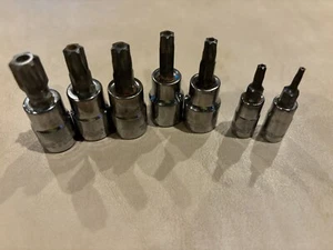 Juego de brocas Duralast Torx, 3/8 dr T55, T47, T45, T40 y T30: 1/4 dr.T20 y T10 - Imagen 1 de 2
