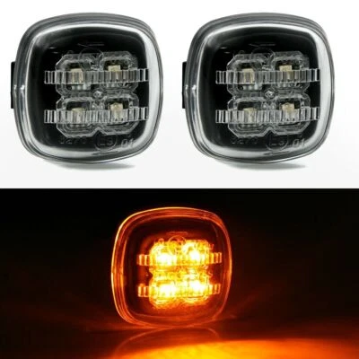 Para Skoda Fabia Practicable Octavia Rapid 2x LED Intermitente Lateral Negro - Imagen 1 de 4