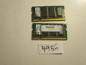 Kingston 2x512Mb=1Gb 333Mhz PC2700 200pin DDR1 SODIMM laptop memory RAM (4956) - Picture 1 of 2