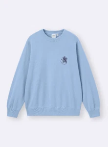 EVANGELION x GU Collaboration Limited Sweatshirt Pullover Japan Exclusive 2025 - Picture 1 of 11