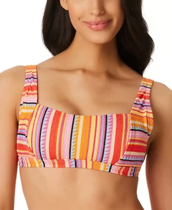 Jessica Simpson Women's Escape to Pacific Retro Bikini Top U7 508 - Picture 1 of 4