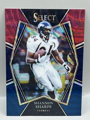 2021  SELECT PREMIER LEVEL FOOTBALL SHANNON SHARPE TRI COLOR PRIZM #129/199 - Image 1 of 2