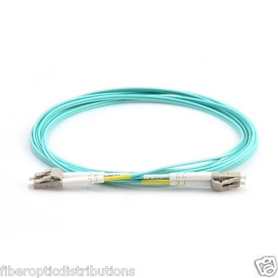 5m LC UPC to LC UPC Duplex 2.0mm PVC OM3 Multimode Fiber Optic Patch cable - Image 1 of 3