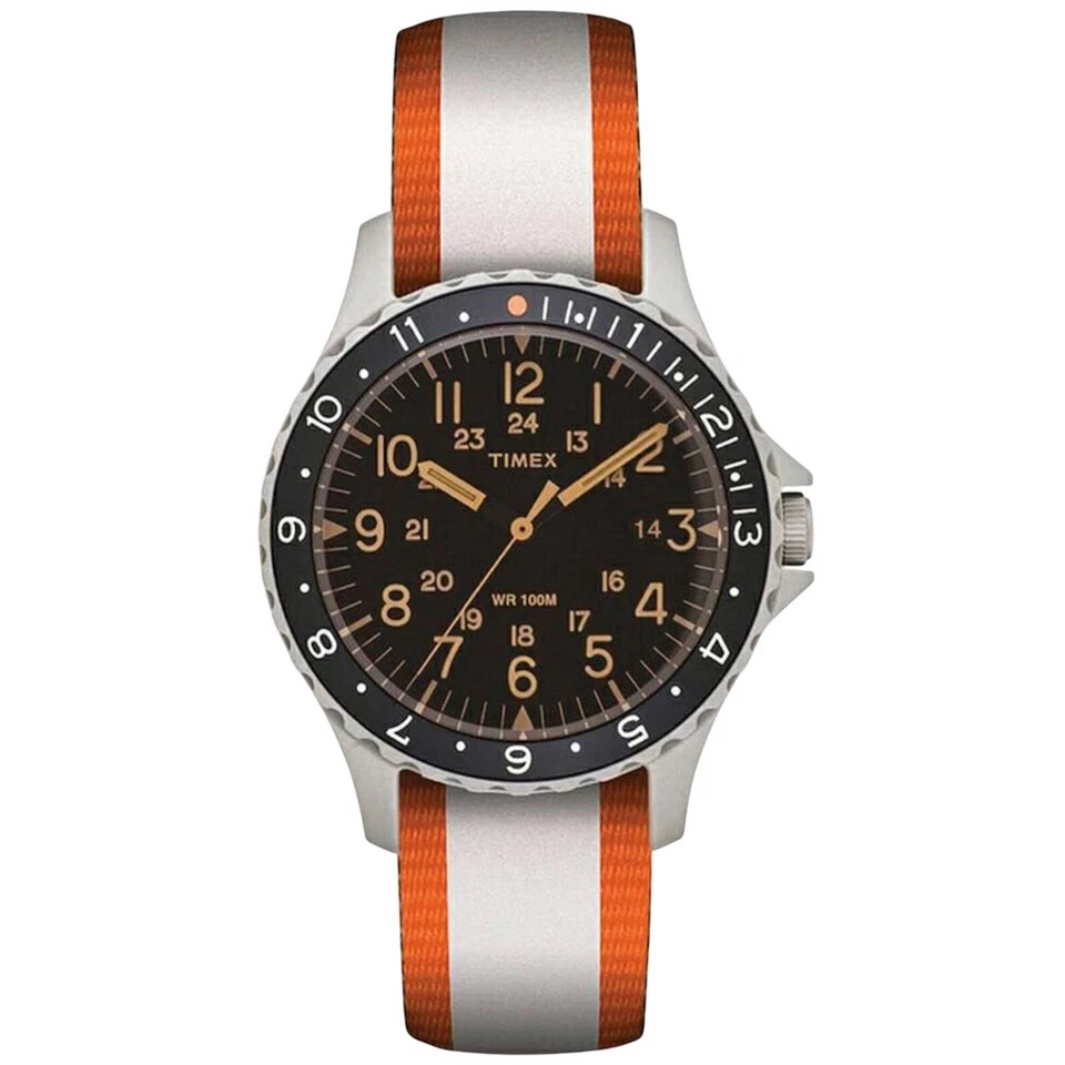 Reloj Timex Hombre Timex Lab Archive Correa Nylon Blanco y Naranja TW2R75900LG Foto 1 de 1