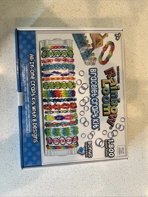 Rainbow Loom Kit with Case, Rubber Bands, Tools, Instructions, Accessories Foto 1 de 2