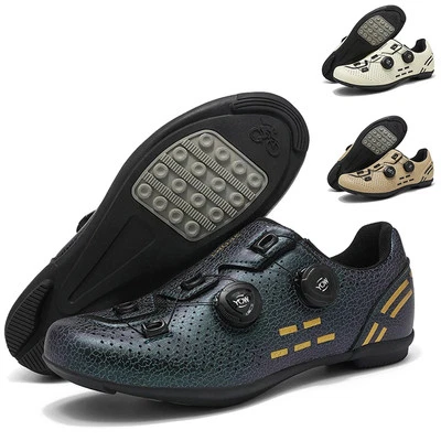 Flat Pedal Cycling Shoes MTB Men Mountain Bicycle Sneakers Bike Speed Footwear - Image 1 of 4