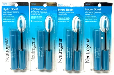 (4) Neutrogena Hydro Boost Plumping Mascara 0.21 oz Sealed Waterproof BLACK 07 - Image 1 of 3
