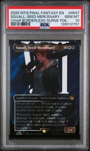 2025 MTG FIN EN - Squall, SeeD Mercenary #0547 - BorderLess Surge Foil - PSA 10 - Picture 1 of 2
