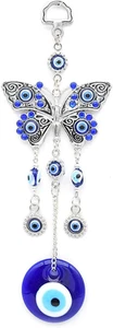 Blue Evil Eye Nazar Amulet Wall Hanging for Home Protection and Blessing - Picture 1 of 12