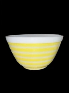 PYREX 401 Yellow Stripe Mixing Bowl 1.5pt - Picture 1 of 9