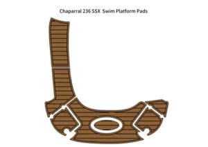Chaparral 236 SSX Swim Platform Step Boat EVA Foam Faux Teak Deck Floor Pad Mat - Picture 1 of 24