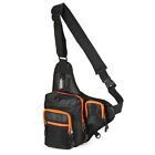 Fishing Tackle Bag Waterproof Pockets Waist Shoulder Reel Lure    B9Z0