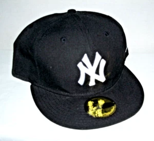 MLB New Era 59FIFTY New York Yankees Fitted Men’s Baseball Hat Black 7 3/4 New - Picture 1 of 2
