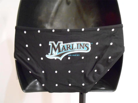 NEW OFFICIAL Miami Marlins Womens SMALL S Swimsuit Bikini BOTTOMS ONLY Cover
