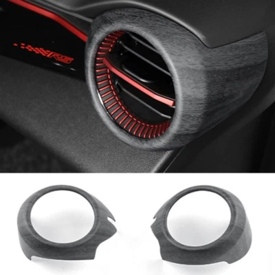 Cubierta de ventilación de salida de aire frontal de grano de madera para Chevrolet Trax 2023 2024 25 Foto 1 de 4