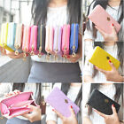 Womens Leather Wallet Clutch Larger Capacity Long Card Purse Cell Phone Bag Gift