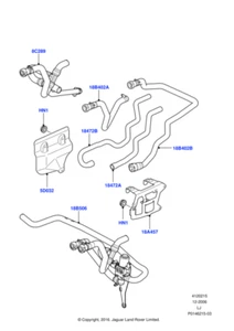 Land Rover Genuine JHB501300 Hose Replacement Fits Range Rover 2002-2009 - Picture 1 of 7