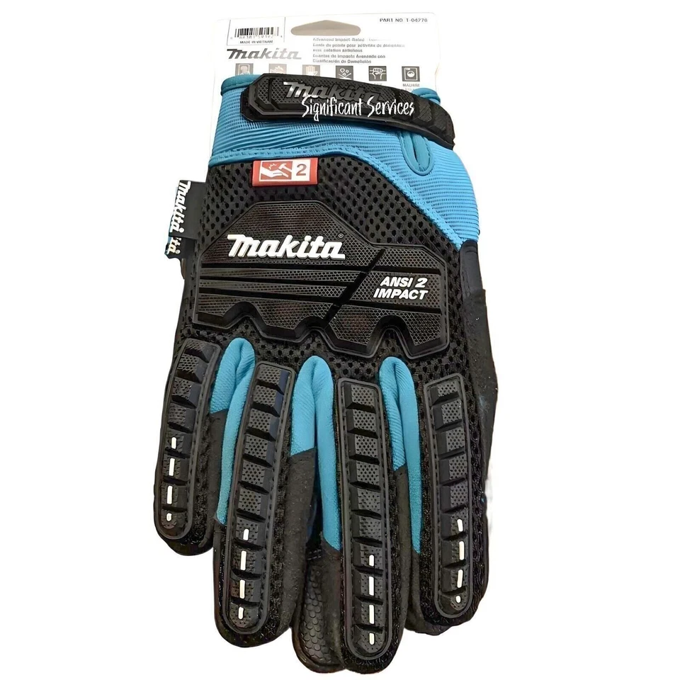 Makita Impact-rated T 04282 ANSI 2 Heavy Duty Demolition Gloves Large - Image 1 of 4